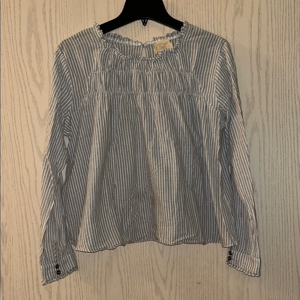 Striped Blue Blouse